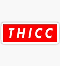 Supreme "THICC" Logo Sticker