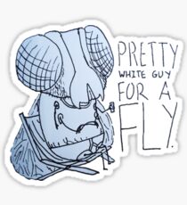 Pretty White Guy for a Fly Sticker