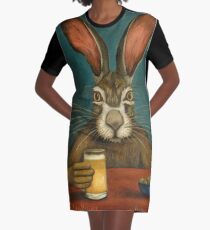 Bunny Hops Graphic T-Shirt Dress