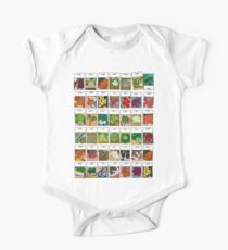 Vegetable seeds pattern One Piece - Short Sleeve