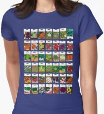 Vegetable seeds pattern Women's Fitted T-Shirt
