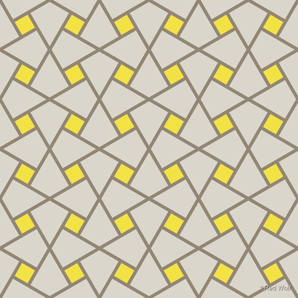 Geometric Pattern: Square Twist: Isager by * Red Wolf