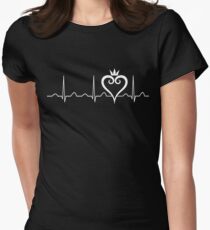 Kingdom Hearts Heartbeat Women's Fitted T-Shirt