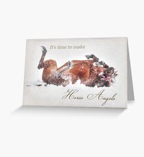 Horse Angels Greeting Card