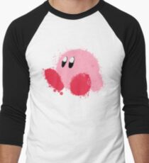 Kirby Splatter ~ ☆ Men's Baseball ¾ T-Shirt