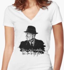 Leonard Cohen Shirt mit V-Ausschnitt