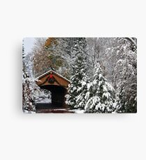 Christmas Bridge Canvas Print