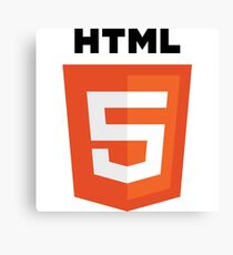HTML5 logo Canvas Print
