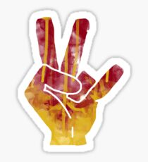 Watercolor Forks Up Sticker