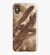 WWI Hero balancing a plane by wing walk iPhone Case