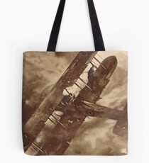 WWI Hero balancing a plane by wing walk Tote Bag
