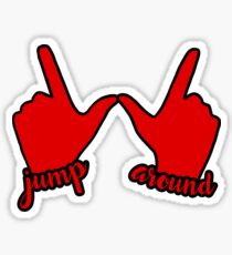UW Jump Around Hands Sticker