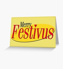 merry festivus (red) Greeting Card