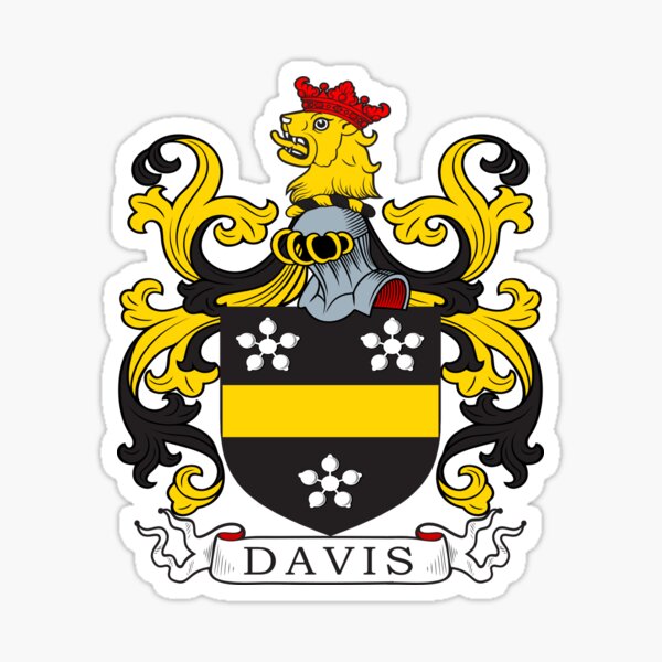 Davis Family Crest Stickers Redbubble