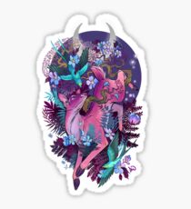 Mystic Midnight Pink White Tail Doe Sticker