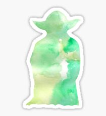 Yoda watercolor Sticker