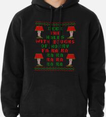 Weihnachtsgeschichte Deck die Hallen hässliche Pullover Hoodie
