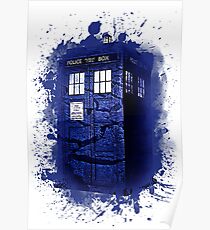 Scratch Blue Box Hoodie / T-shirt Poster