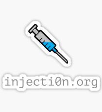 Injection Website Logo - Blue Sticker