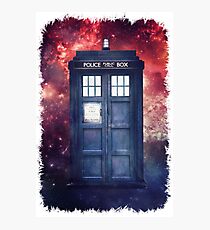 Police Blue Box Tee The Doctor T-Shirt Photographic Print