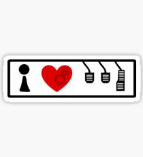 I Love Driving Manuals (Large) Sticker