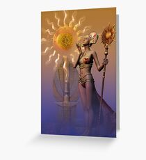 tribal time keeper Greeting Card