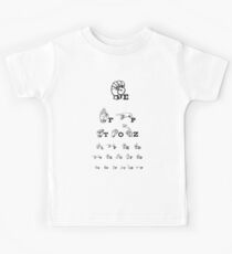 Sign Language Eye Chart Kids Tee