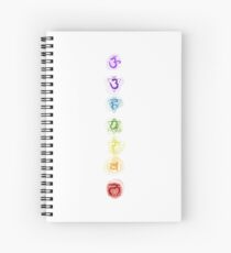 Chakra waterpaint Spiral Notebook