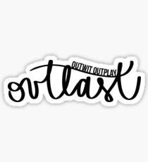 Outwit, Outplay, Outlast - Survivor Sticker
