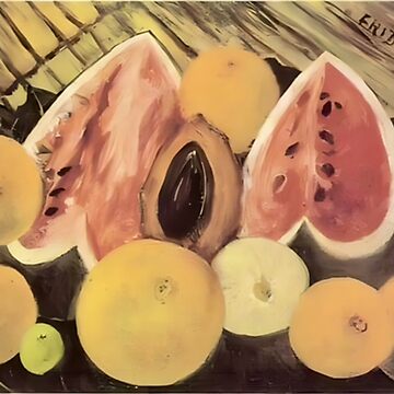 Still Life with Watermelons by Frida Kahlo Metal Print for Sale by  FridaBubble