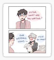 YOI: "WEDDING VOWS" Sticker