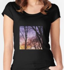 purple sun Women's Fitted Scoop T-Shirt