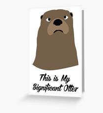 Mein bedeutender Otter Grußkarte