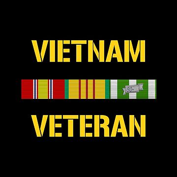 Artwork thumbnail, Vietnam Veteran Ribbon Bar by warishellstore