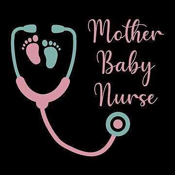 Postpartum Mother Baby Nurse Mom Baby Postpartum Nursing Poster