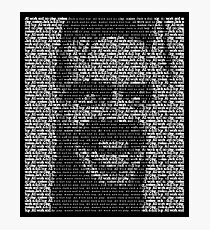 The Shining - All Work And No Play Makes Jack A Dull Boy Photographic Print