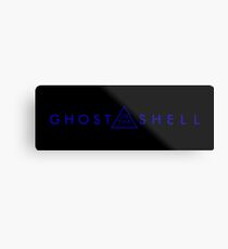 Ghost In The Shell Blue Logo Metal Print