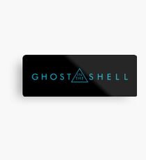 Ghost In The Shell Light Blue Logo Metal Print