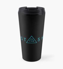 Geist im Shell-hellblauen Logo Thermosbecher