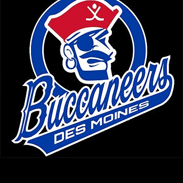 des moines buccaneers american  Sticker for Sale by JozlynnCraynev