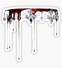 Silver and Red Sticker