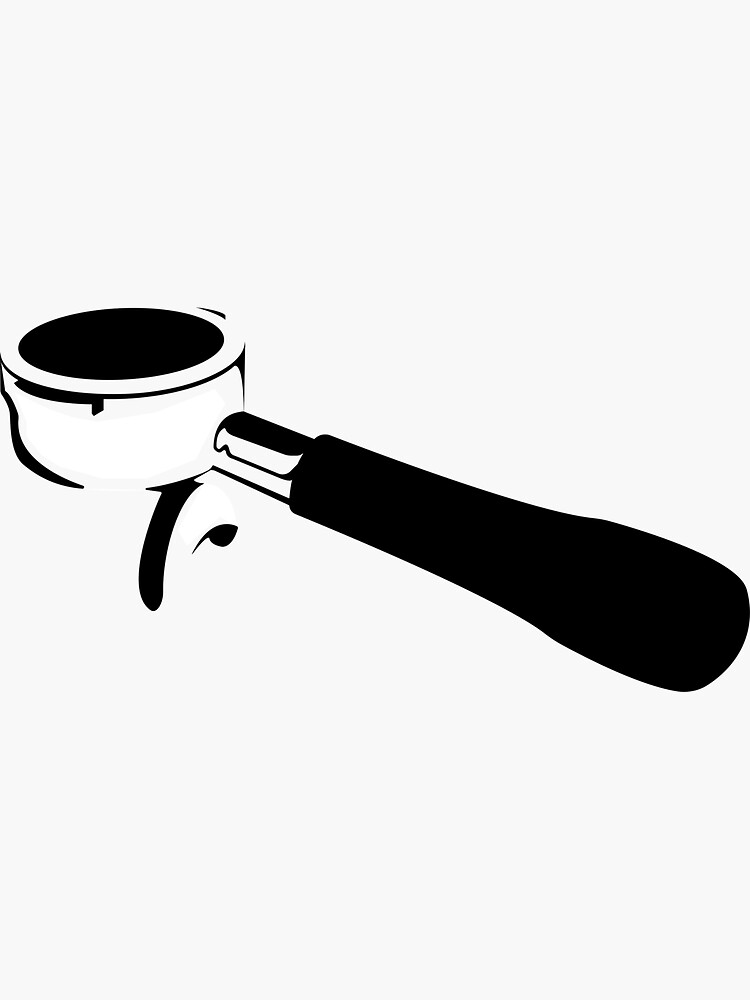 “Portafilter " Sticker by danlutherdesign | Redbubble