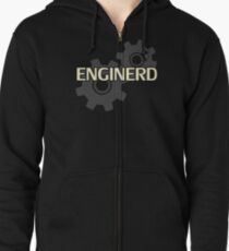 Ingenieuringenieur Nerd Hoodie mit Reißverschluss