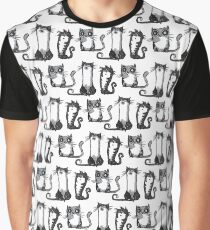 Black cats Graphic T-Shirt