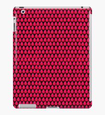 Shocking Pink Tear Drop Grid Design iPad-Hülle & Klebefolie