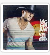 Tim McGraw Shot Gun Rider Sticker