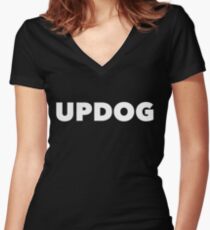 UPDOG Women's Fitted V-Neck T-Shirt