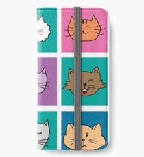 Funny Emotion Cat Faces iPhone Wallet/Case/Skin