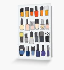 Meine Nagellack-Kollektion Grußkarte