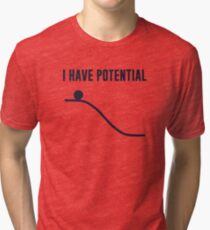 Camiseta de tejido mixto Tengo energía potencial